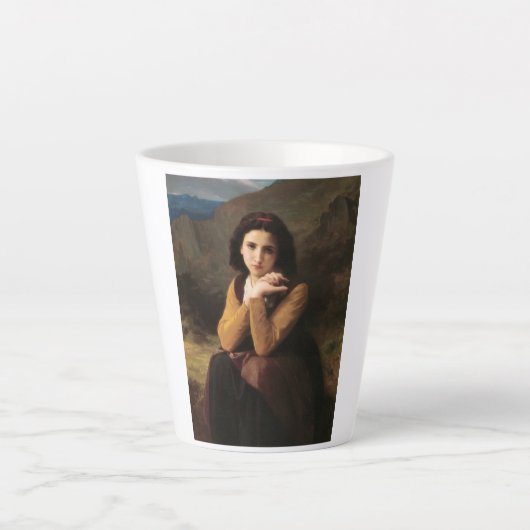 Jeune femme door Bouguereau Latte Mok (Voorkant)