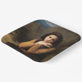 Jeune femme door Bouguereau Papieren Bordje (Gebogen)