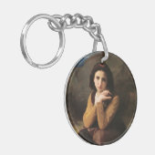 Jeune Femme door Bouguereau Sleutelhanger (Voorkant Links)