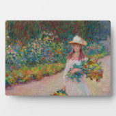 Jeune fille dans le jardin de Giverny, 1888 Fotoplaat (voorkant)