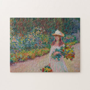 Jeune fille dans le jardin de Giverny, 1888 Legpuzzel