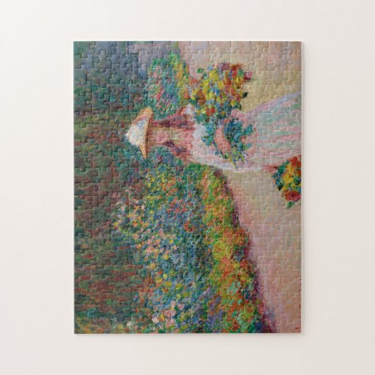 Jeune fille dans le jardin de Giverny, 1888 Legpuzzel (Verticaal)