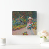 Jeune fille dans le jardin de Giverny, 1888 Vierkante Klok (Huis)