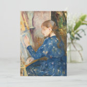 Jeune Fille Écrivant | Berthe Morisot (Staand voorkant)