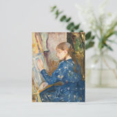Jeune Fille Écrivant | Berthe Morisot Briefkaart (Staand voorkant)