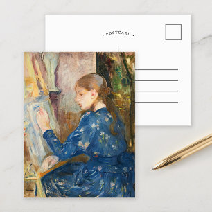 Jeune Fille Écrivant   Berthe Morisot Briefkaart