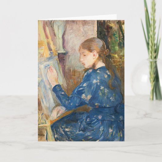 Jeune Fille Écrivant | Berthe Morisot Kaart (Voorkant)