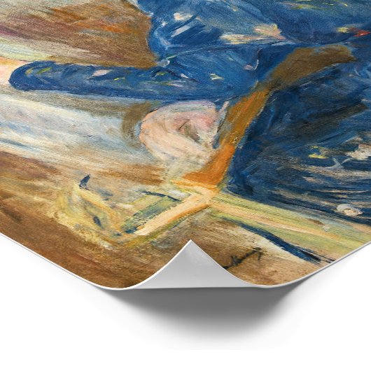 Jeune Fille Écrivant | Berthe Morisot Poster (Hoek)