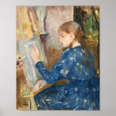Jeune Fille Écrivant | Berthe Morisot Poster (Voorkant)