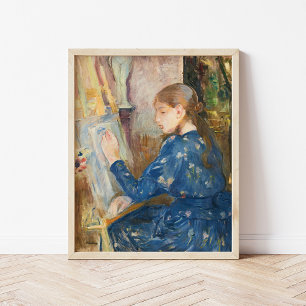 Jeune Fille Écrivant   Berthe Morisot Poster