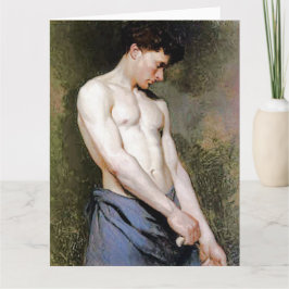 Jeune Homme Fine Art Wenskaart Kaart