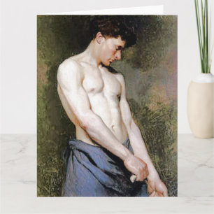 Jeune Homme Fine Art Wenskaart Kaart