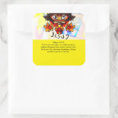 jeus met zonnebloemen mok magnet note vierkante sticker (Tas)