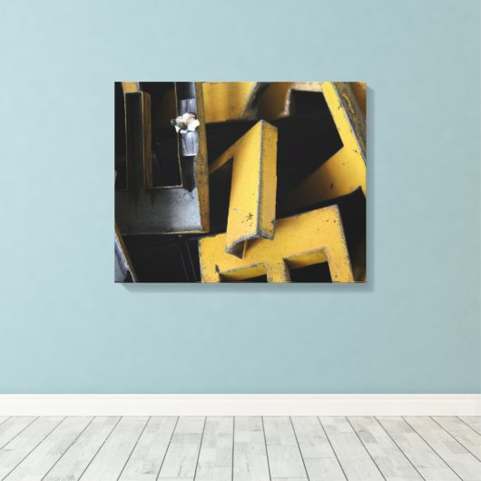 Jeux de Construction Building's Game Letter Canvas (Insitu (Houten vloer))