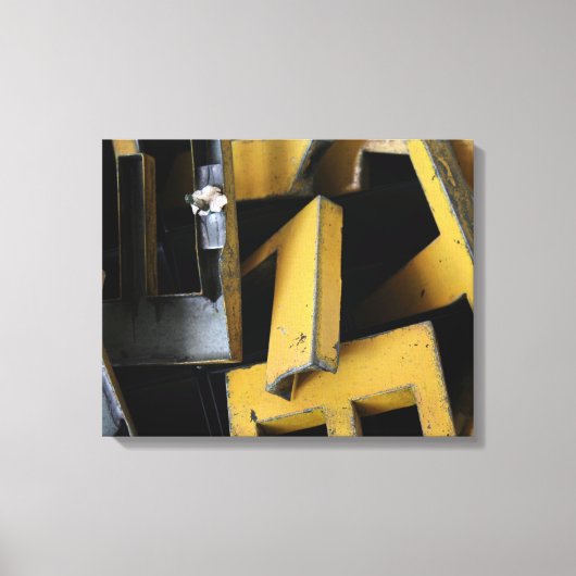 Jeux de Construction Building's Game Letter Canvas Afdruk (Voorkant)