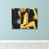 Jeux de Construction Building's Game Letter Canvas Afdruk (Insitu (Houten vloer))