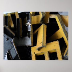 Jeux de Construction Building's Game Letter Poster