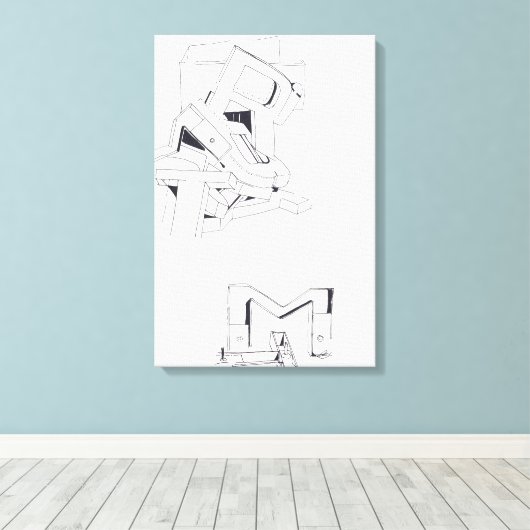 Jeux de Construction Building's Games Tekening 1 C Canvas Afdruk (Insitu (Houten vloer))