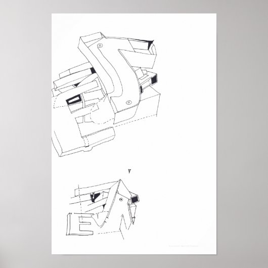 Jeux de Construction Building's Games Tekening 2 P Poster (Voorkant)