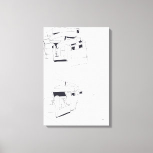 Jeux de Construction Building's Games Tekening 3 C Canvas Afdruk