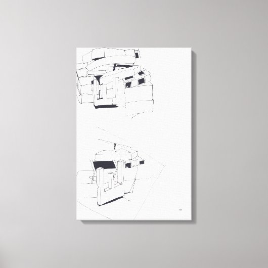 Jeux de Construction Building's Games Tekening 3 C Canvas Afdruk (Voorkant)