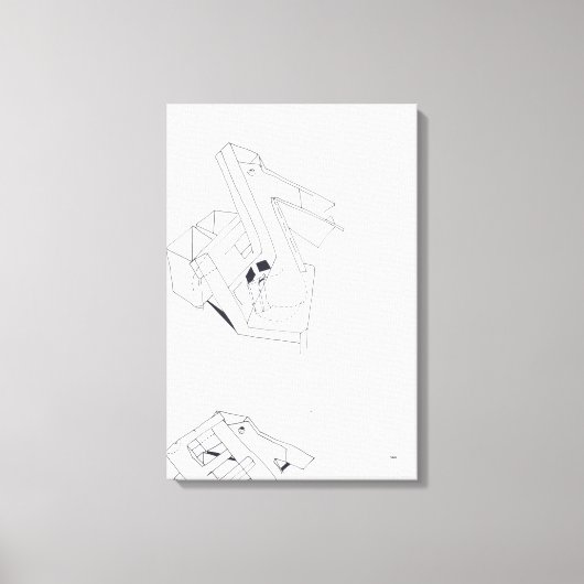 Jeux de Construction Building's Games Tekening 4 C Canvas Afdruk (Voorkant)