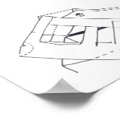 Jeux de Construction Building's Games Tekening 4 P Poster (Hoek)