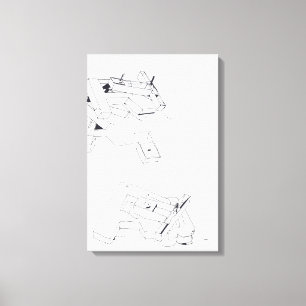 Jeux de Construction Building's Games Tekening 6 C Canvas Afdruk