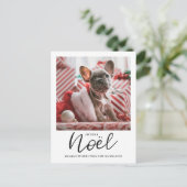 Jeux Noel Handgeschreven Kerstfoto Feestdagenkaart (Staand voorkant)