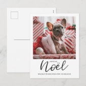 Jeux Noel Handgeschreven Kerstfoto Feestdagenkaart (Voorkant / Achterkant)