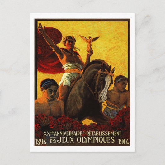 Jeux Olympiques Briefkaart (Voorkant)