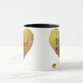 Jevays Christmas Gold Heart Mokken (Midden)