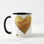 Jevays Christmas Gold Heart Mokken (Links)