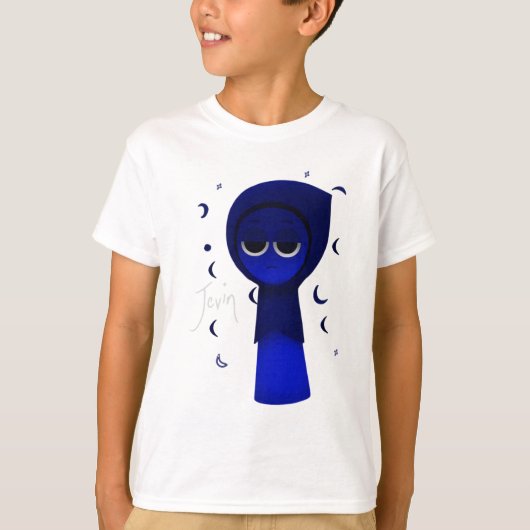 Jevin in Sprunki 3D T-shirt (Voorkant)
