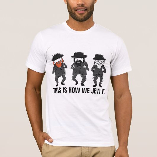 JEW IT, grappige joodse T-shirts (Voorkant)