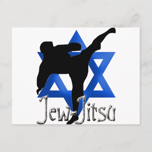Jew Jitsu Briefkaart (Voorkant)