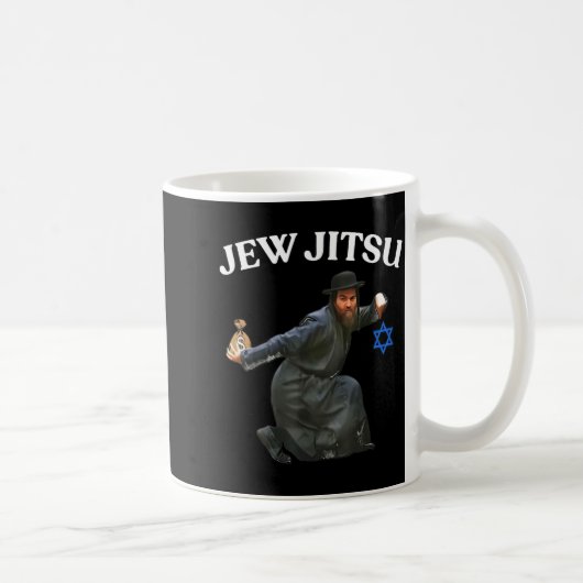 Jew Jitsu Design Koffiemok (Rechts)