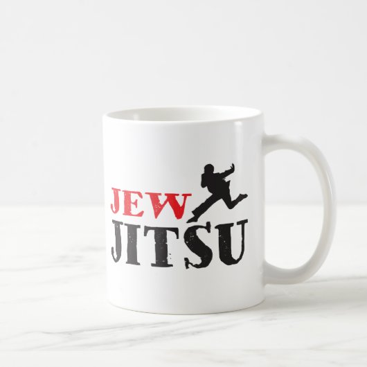 Jew Jitsu - Funny Jewish humor Koffiemok (Rechts)