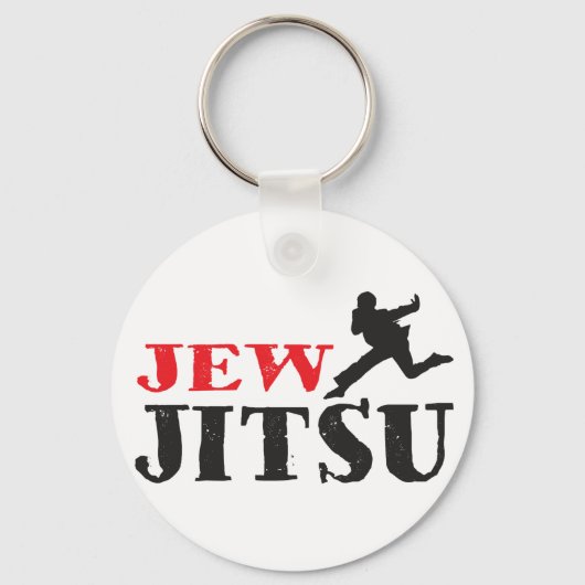 Jew Jitsu - Funny Jewish humor Sleutelhanger (Voorkant)