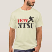 Jew Jitsu - Funny Jewish humor T-shirt (Voorkant)