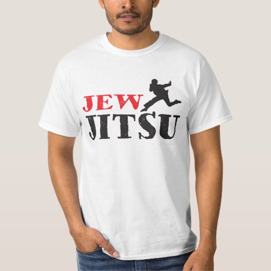 Jew Jitsu - Funny Jewish humor T-shirt (Voorkant)