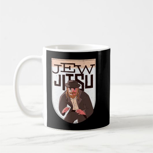 Jew Jitsu Funny Jiu Jitsu Koffiemok (Links)