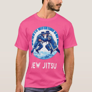 Jew Jitsu Karate Funny Hanukkah Jiu Jitsu Martial T-shirt