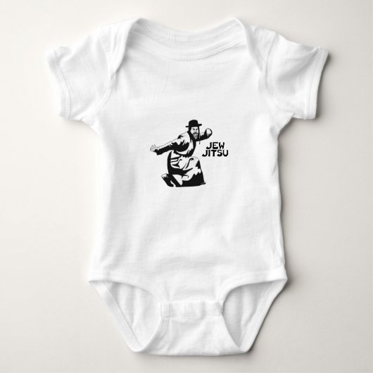 Jew Jitsu Martial Arts | Joodse balie Mitzvah Gift Romper (Voorkant)