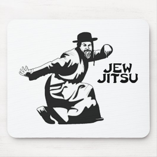 Jew Jitsu Muismat | Joodse balie Mitzvah Gifts (Voorkant)
