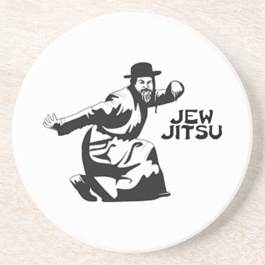 Jew Jitsu Onderzetter | Joodse balie Mitzvah Gifts (Voorkant)