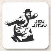 Jew Jitsu Onderzetters | Joodse balie Mitzvah Gift (Voorkant)