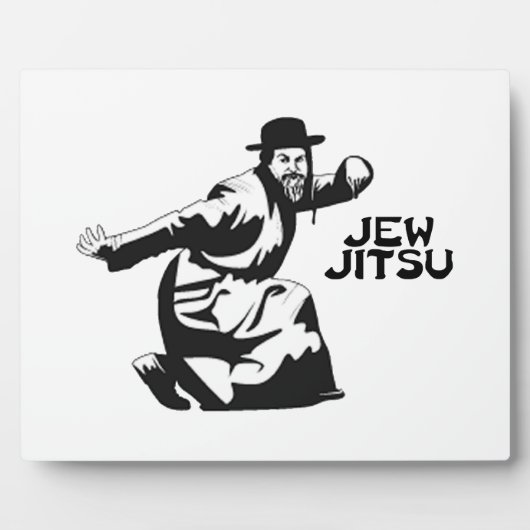 Jew Jitsu Plaque | Joodse balie Mitzvah Gifts Fotoplaat (Voorkant)