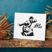 Jew Jitsu Plaque | Joodse balie Mitzvah Gifts Fotoplaat (Zijkant)
