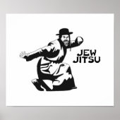 Jew Jitsu Poster | Joodse balie Mitzvah Gifts (Voorkant)